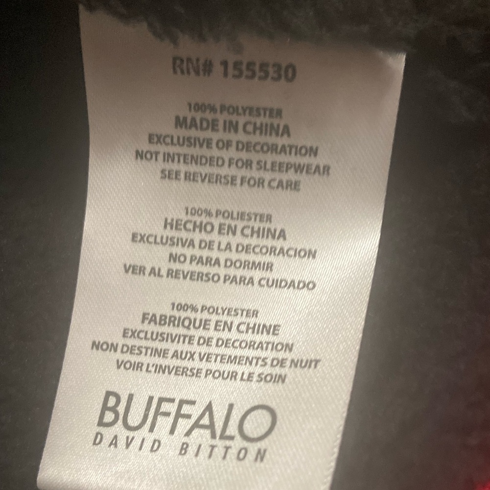 Buffalo David Bitton~NWT~Kids~Hooded~Fleece Lined~Full Zip-Up Jacket~Size M (5) - Picture 10 of 10